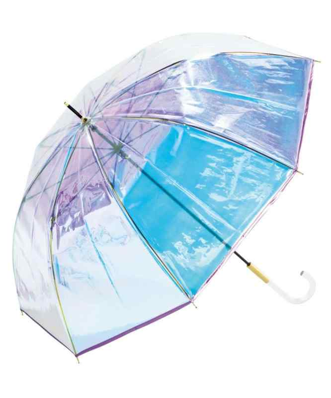 ワールドパーティー(Wpc.)雨傘 ビニール傘 パイピング オーロラ 60cm (ピンク)