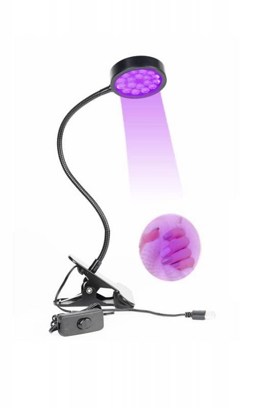 UVブラックライト 紫外線ライト Ledネイルライト レジン用 硬化ライト USB式 5W 385-400nm 360°回転可能 LED UVライト レジンクラフト用