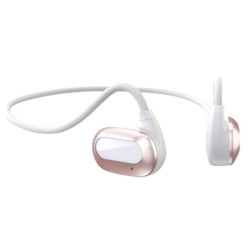 明誠 Bluetooth ヘッドセット 骨伝導イヤホン Bluetooth 5.3 耳掛け式 ワイヤレスヘッドセット 耳を塞がない スポーツ イヤホン HiFi音質