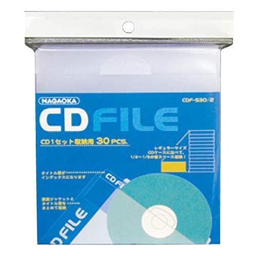 ナガオカ CD用スマートケース「タイプS（30枚入）」NAGAOKA CDF-S30/2