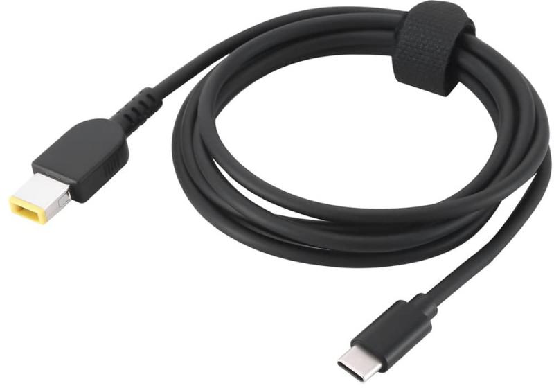 オーディオファン ノートパソコン用 USB-PDケーブル Lenovo/NEC用 角型プラグ USB-PD(PowerRule専用) AC電源 65W ケーブル 約 1.5m ブラ