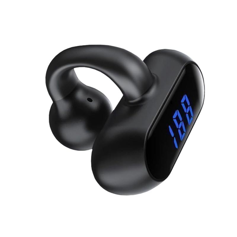 ワイヤレスイヤホン 片耳 Bluetooth 5.3 イヤーカフ型 28時間再生 耳を塞がないイヤホン ブルートゥース 耳に挟む式 耳に入れない ハンズ