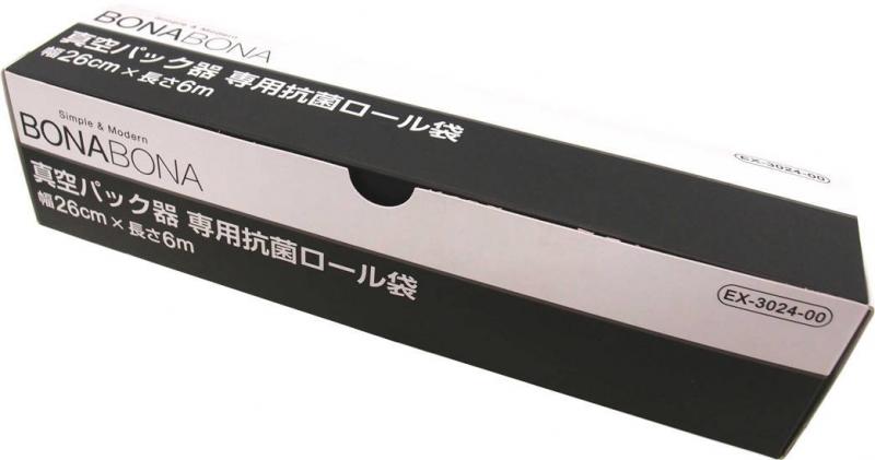 CCP BONABONA 真空パック器専用抗菌ロール袋(26cm×6m) EX-3024-00