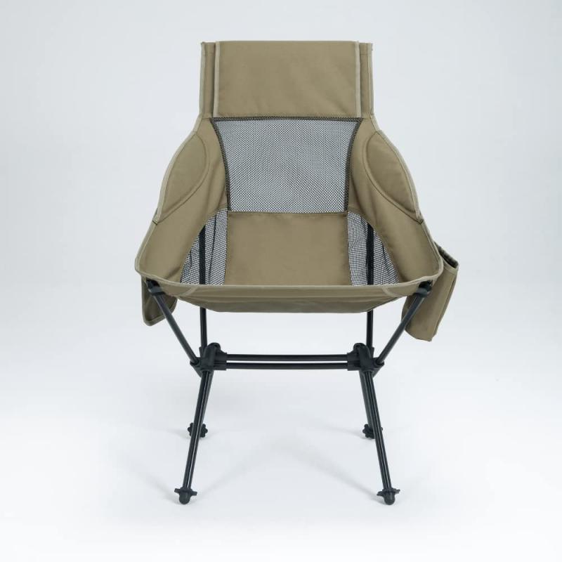 DOKICAMP アウトドアチェア High-Back 7075 Chair キャンプ「CHAIR UNL P1」 (カーキ)