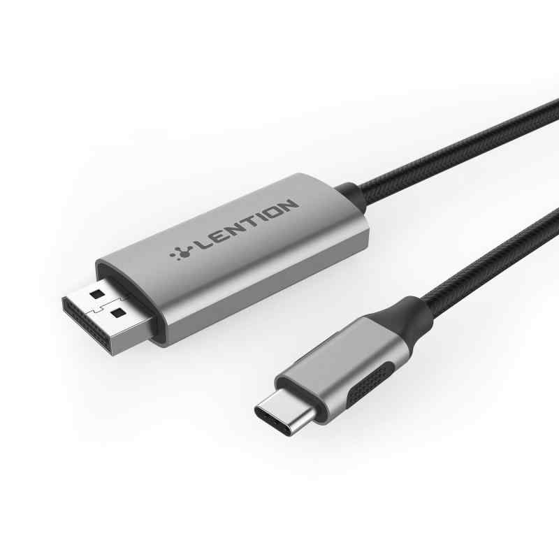 LENTION USB C to DisplayPort変換ケーブル CB-CU708 1.8m 4K@60Hz対応 DP1.4規格 usb type c MacBook Pro (2016-2020 / M1 Chip)、MacBo
