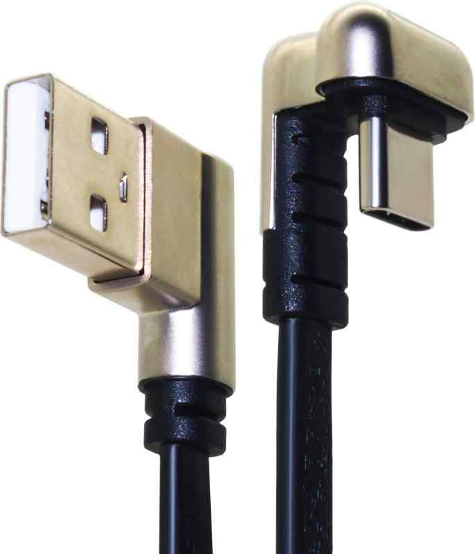 オーディオファン USB-C フラットケーブル U字タイプ データ通信対応 USB2.0 1.8m