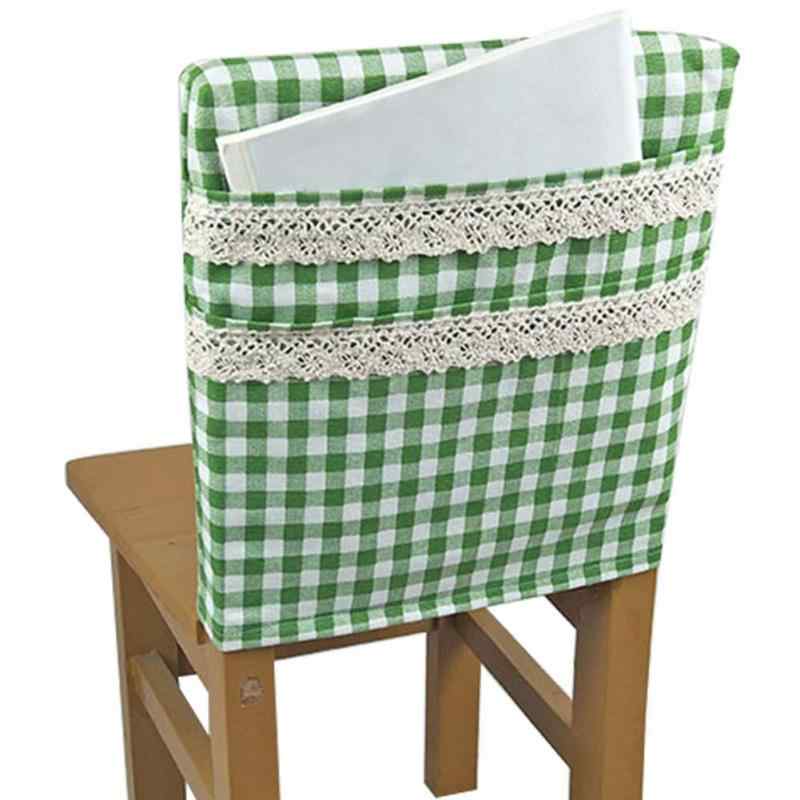 IKENOKOI椅子 背もたれカバー 椅子ポケット 本 雑誌 小物収納 学校 幼稚園 家庭用 (グリーン, 30*30cm)