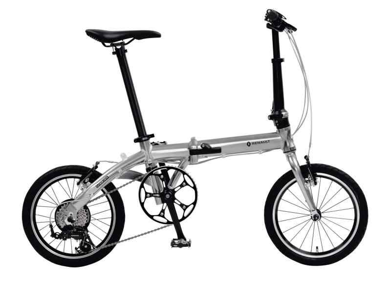 ルノー(RENAULT) 軽量・コンパクト 8.8kg 16インチ 7段変速搭載 折りたたみ自転車 PLATINUM LIGHT 8 メタリックシルバー アルミフレーム