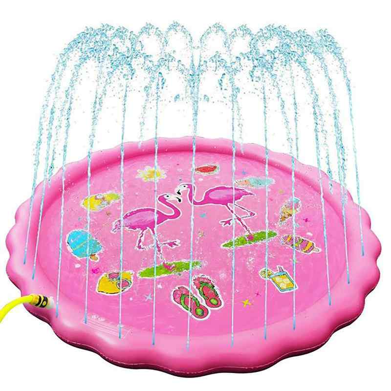 噴水マット 噴水プール プレイマット ビニールプール 水遊び おもちゃ 子供用 夏対策 （サイズ直径170CM） myuse