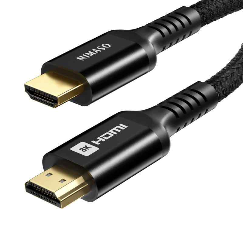 NIMASO 8K HDMI ケーブル HDMI 2.1規格 ハイスピード 48Gbps 8K@60Hz 4K@120Hz 超高速 UHD HDR HDCP eARC 3Dイーサネット ARC 対応 (タイ
