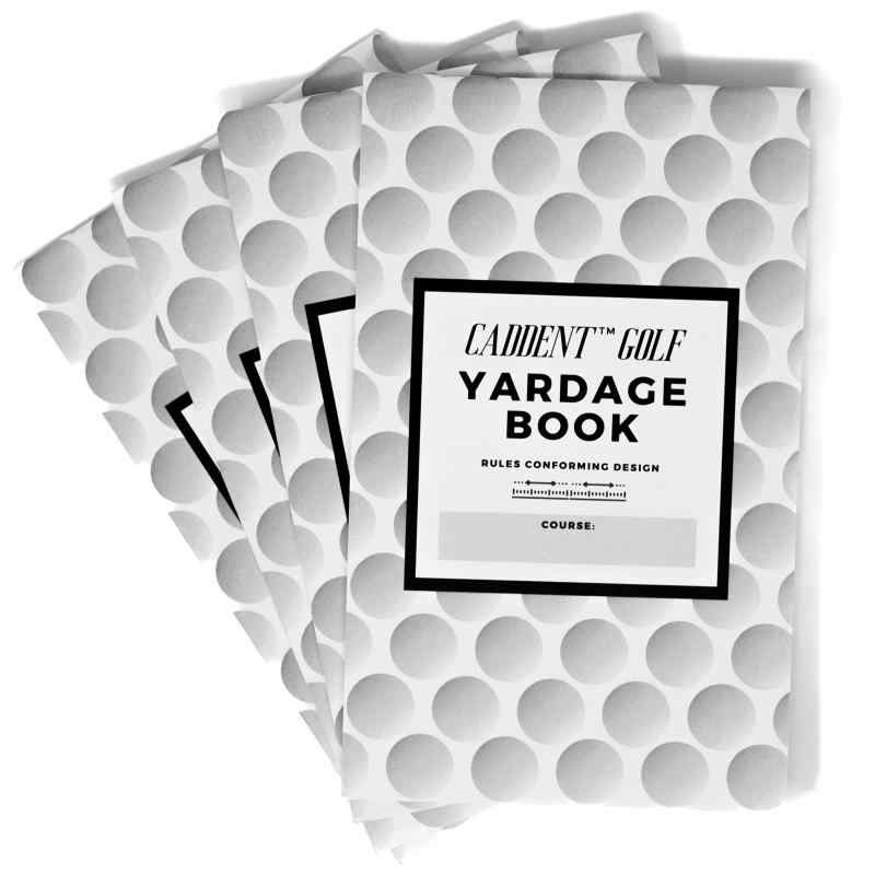 CADDENT GOLF Yardage Book - ゴルフジャーナル & ログブック ゴルフクラブヤード数チャート付き - ゴルフノートブックバックポケット - ゴ
