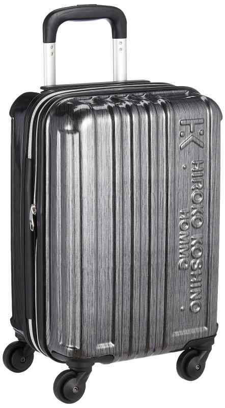 [ヒロコ コシノ オム] スーツケース 日帰り~2泊対応 TSAロック付き マチ幅調節機能付き 30L 42 cm 2.4kg ブラック