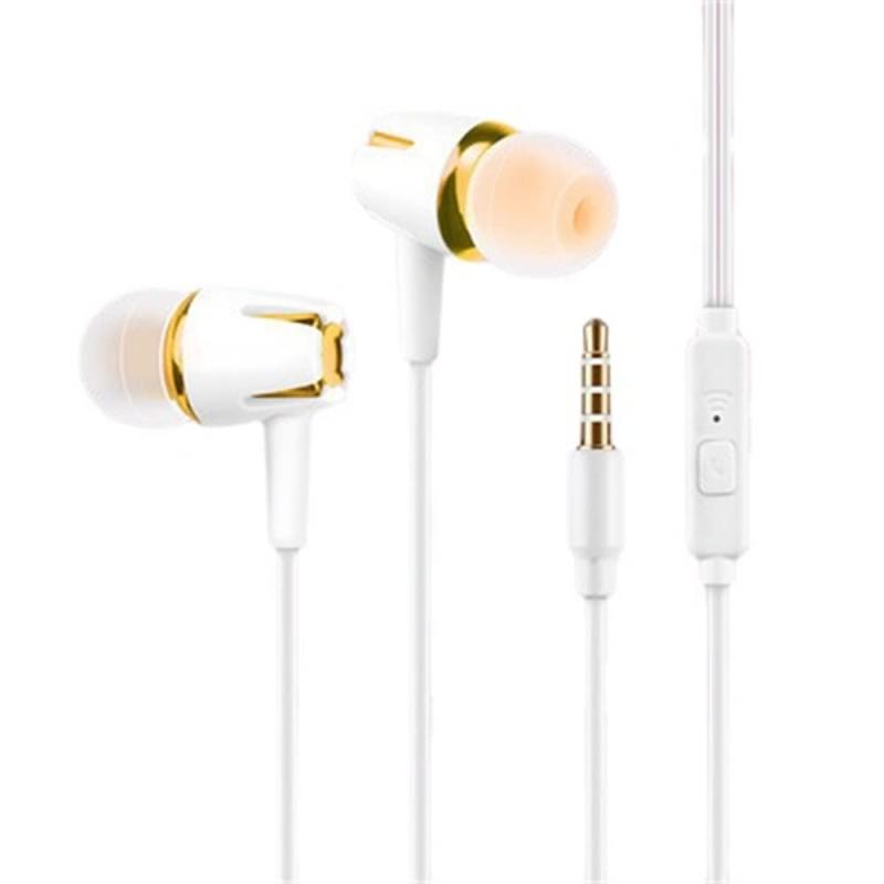 有線イヤホン入耳式携帯電話線制御マイク付き通話調音汎用耳栓（複数オプション） (M18 gold)