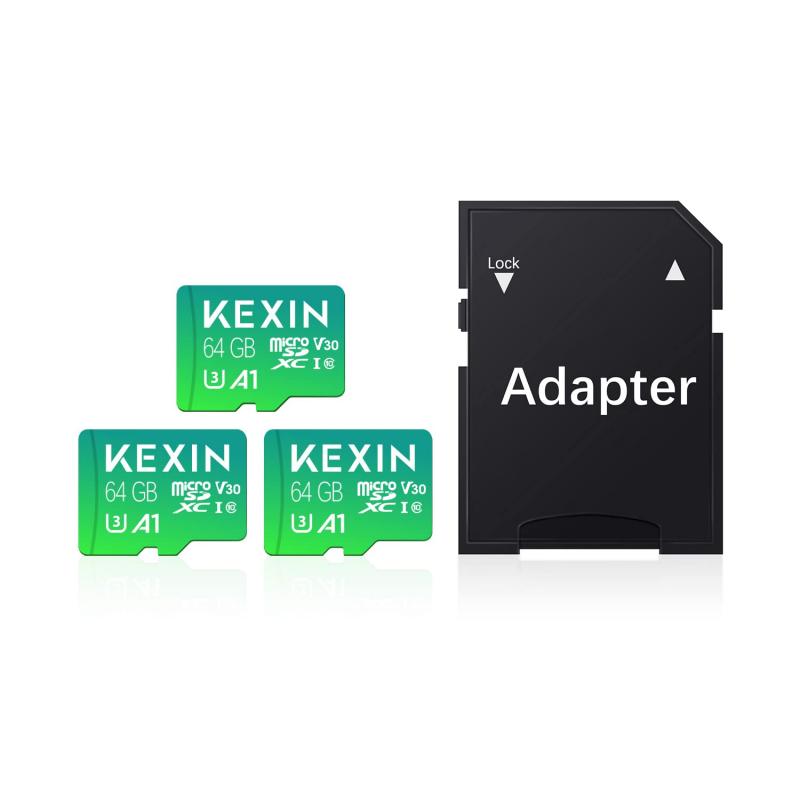 KEXIN MicroSD 64GB 3個セット SDXC UHS-I U3 85MB/s SDカード 64gb Class10 マイクロSDカード 64GB Nintendo Switch 動作確認済 超高速