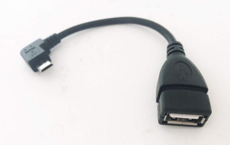 Access 【10cm 】L型 Micro USB OTG Host cable マイクロＵＳＢ変換ケーブル for GALAXY S2/S3/Note・Nexus7 などに対応 EM22 (左L型)