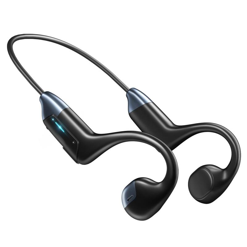 イヤホン 骨伝導 ヘッドホン 耳掛け式 Bluetooth 5.3 ワイヤレス ブルートゥース マイク付き バランス通話 11時間連続使用 HIFI音質 CVC8