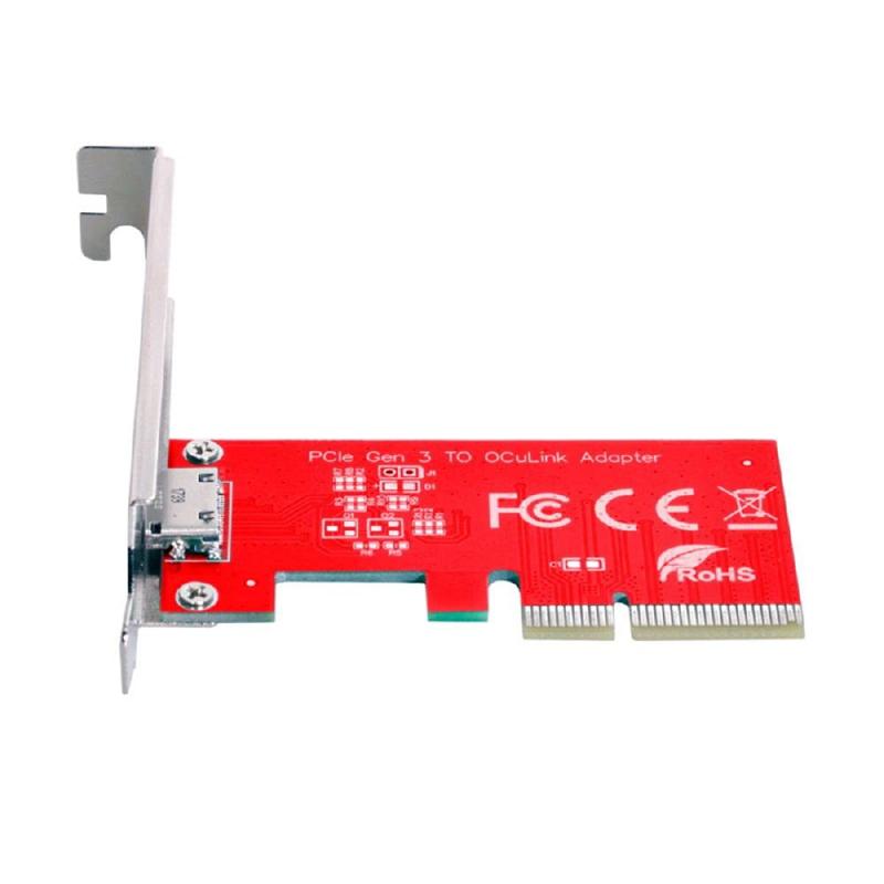 CABLECC PCI-E 3.0 M.2 MKEY TO OCULINK SFF-8612 SFF-8611 PCIE NVME SSD 2260およびU.2 SFF-8639ケーブル用のホストアダプター (レッド