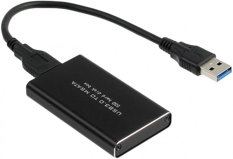 URDEAR mSATA-USB 3.0 変換 (mSATA-USBエンクロージャ（ケーブル付き）)