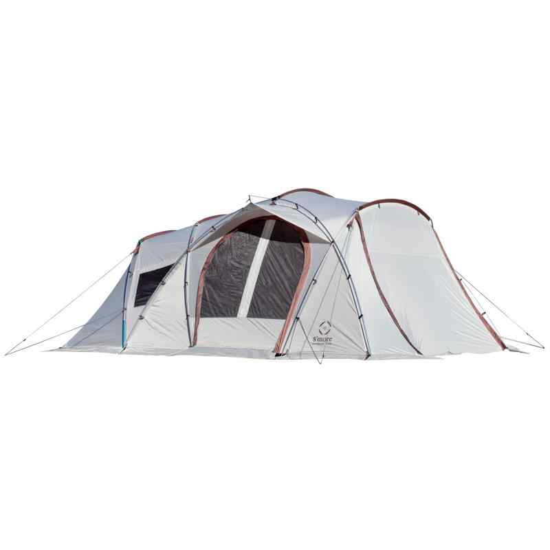 Smore(スモア) Maroom テント ポリエステル セパレート 2ルーム 4人 収納バッグ付き ファミリー キャンプ テント 耐水 UVカット UPF50+