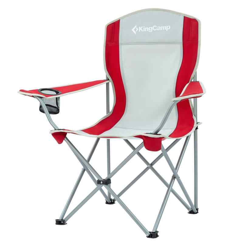 KingCamp アウトドア チェア 折りたたみ キャンプ 椅子 耐荷重120kg 軽量 収束型 アームチェア 収納袋付き 安定性 携帯便利 お釣り キャ