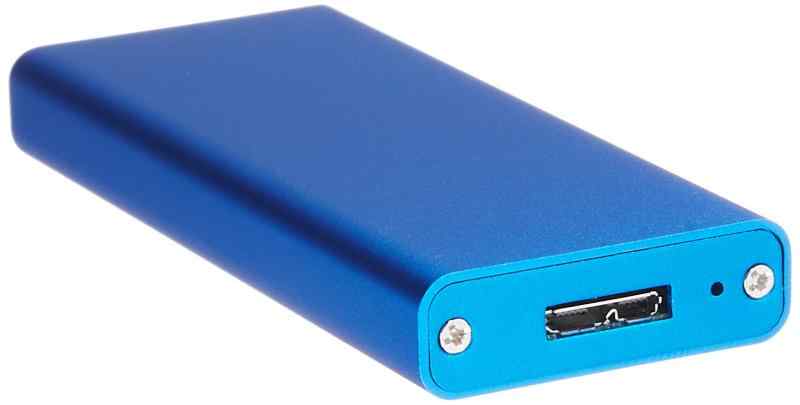 GROOVY M.2 SSD 用 [ NGFF B-key 端子 ] USB3.0 接続 アルミケース [ ブルーメタリック ] M2-CASE-U3G1-BL