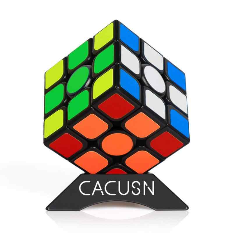 CACUSN 磁石キューブ 【磁石内蔵】 M4.0 競技用キューブ 3x3x3 プロ向け 達人向け 中級者向け ステッカー 世界基準配色 スタンド付き (世