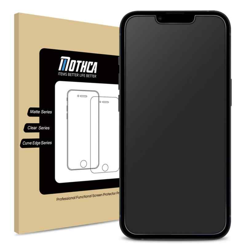 Mothca アンチグレア強化ガラス iPhone 13 mini対応 液晶保護フィルム サラサラ タッチ感 日本旭硝子製素材 反射防止 指紋防止 硬度9H 飛