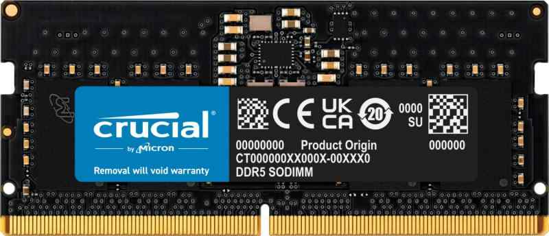 Crucial ノートPC用増設メモリ DDR5 4800MT/s(PC5-38400) CL40 SODIMM 262pin 【国内正規品】 (8GBx1枚)