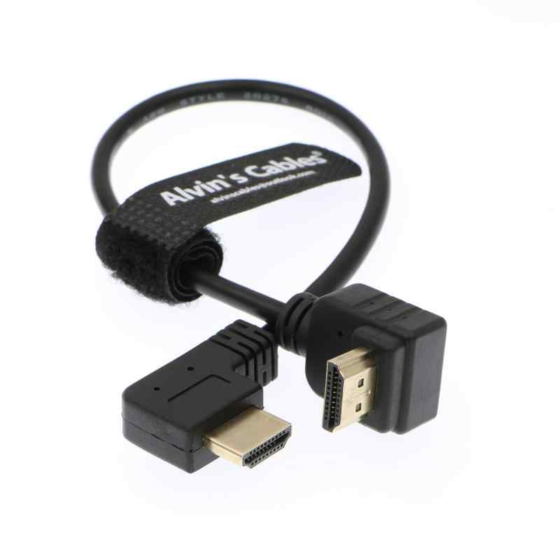 Alvins Cables Portkeys BM5 Monitor用の Z CAM E2 L形 2.0 HDMI ケーブル 30CM