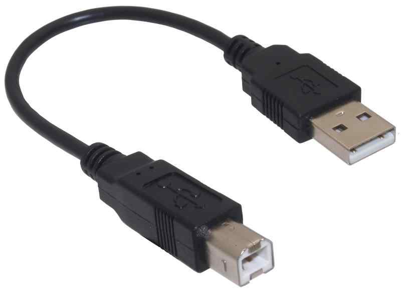オーディオファン USB-Bケーブル USB A - USB B USB2.0 短い 約 20cm スキャナー プリンター ケーブル (20cm ストレート 1本)
