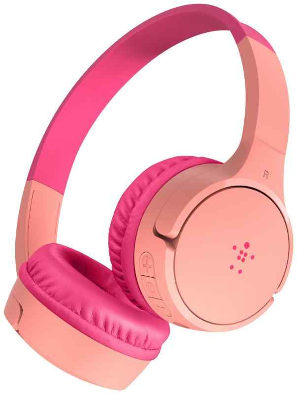 Belkin 子供用 ワイヤレスヘッドフォン ヘッドセット (ピンク)