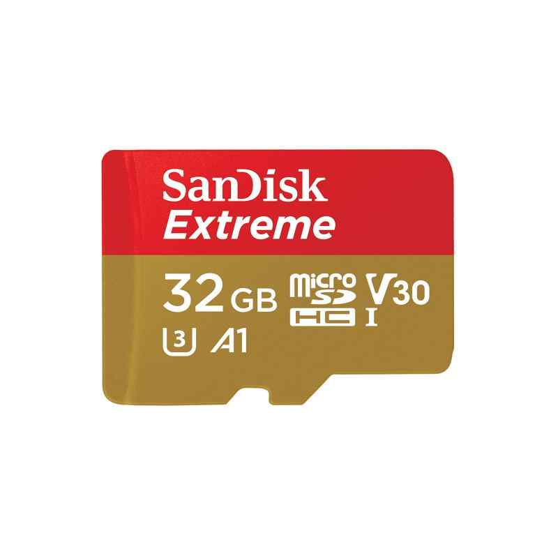 サンディスク ( SANDISK ) 32GB microSDHC Extreme R=100MB/s W=60MB/s SDアダプタ付き ［海外パッケージ］ SDSQXAF-032-GN6MA