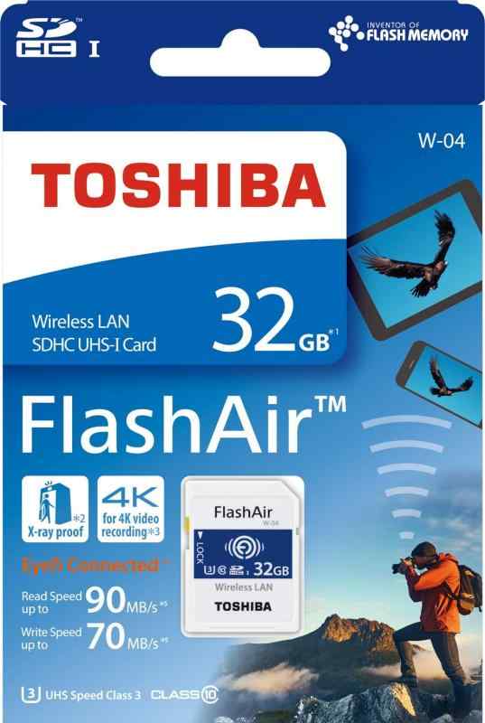 東芝（TOSHIBA）FlashAir W-04 SDHCメモリーカード 32GB SDスピードクラス10