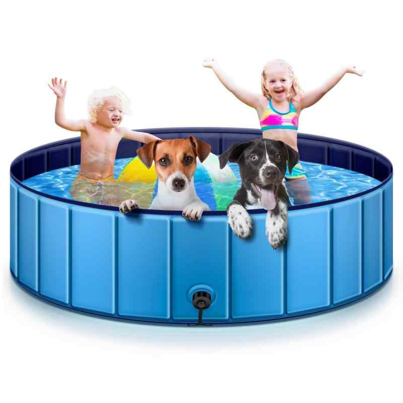 プール ペットプール 子供用 犬用プール バスプール 空気入れ不要 折りたたみ 大型プール ペット用 大中小型犬適用 バスグッズ お風呂 水