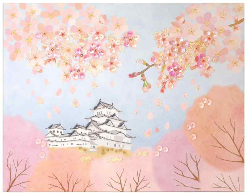 MIYUKI ビーズキット ビーズデコール 桜と城 (4月) BHD-152