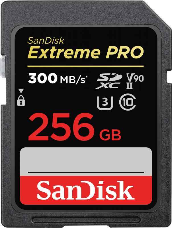 SanDisk 256GB Extreme PRO SDXC UHS-II メモリーカード - C10 U3 V90 8K 4K フルHDビデオ SDカード - SDSDXDK-256G-GN4IN