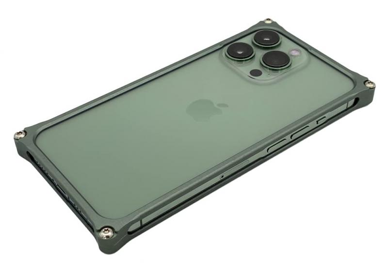 ギルドデザイン(GILD design) ソリッドバンパー iPhone13/13Pro 用 ケース ジュラルミン削り出し 耐衝撃 軽量 アルミサイドバンパー フレ
