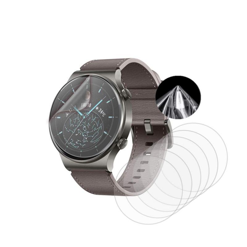 (6枚入り) Frgnie Compatible with Huawei Watch GT2 Pro スクリーン保護フィルム, 良質TPU ケースに干渉せず 貼り直し可 耐指紋 99%高透