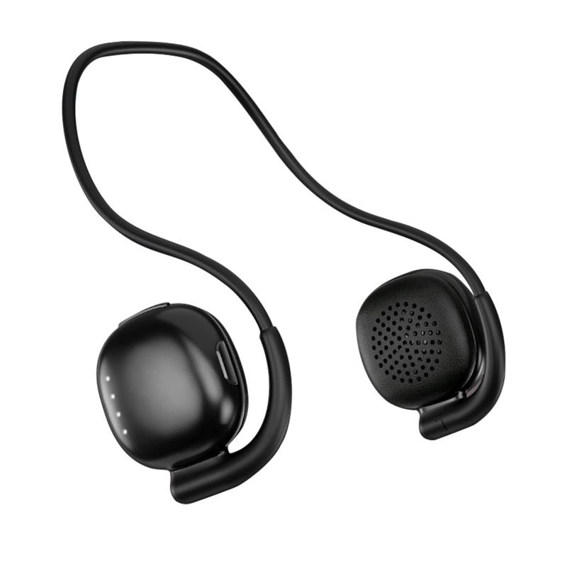 VV6 Bluetooth5.0 イヤホン 耳掛け式 重低音ヘッドフォン マイク内蔵 ネックバンド型ブルートゥースイヤフォン 小型軽量 折りたたみ式 自