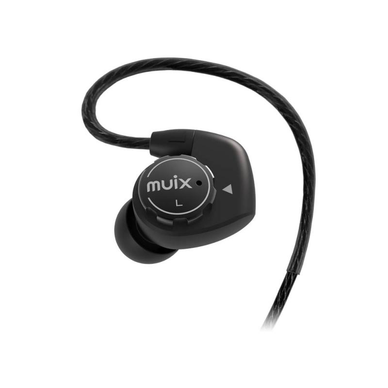 【 国内正規品 】 MUIX Hi-Fi デュアルサウンド インイヤー イヤホン IX1000HE (ブラック)