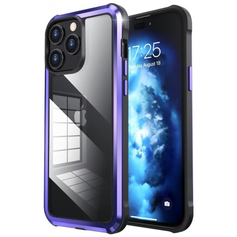 【COMIFAS】 iPhone14Pro ケース 2022 新型 背面カバー アルミ 枠 メタル カメラのレンズ保護 耐衝撃 薄型 おしゃれ 背面保護 人気 豪華