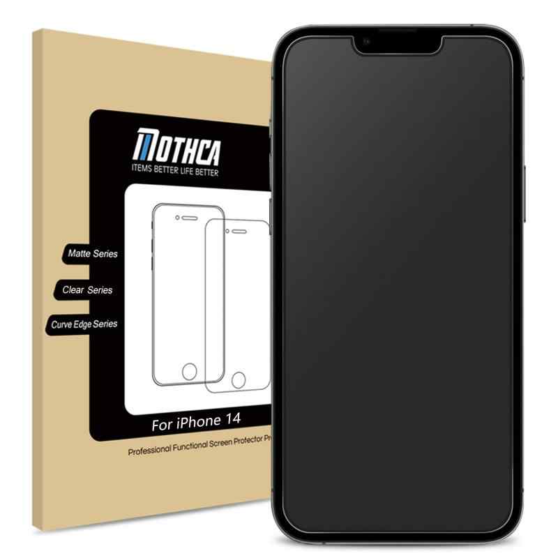 Mothca アンチグレア ガラスフィルム iPhone 14/iPhone 13 Pro/iPhone 13対応 液晶スクラブガラス 保護フィルム サラサラ タッチ感 ゲー
