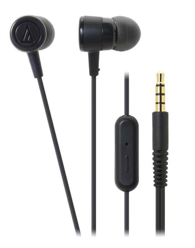 audio-technica スマートフォン用カナル型イヤホン ブラック ATH-CKL220iS BK