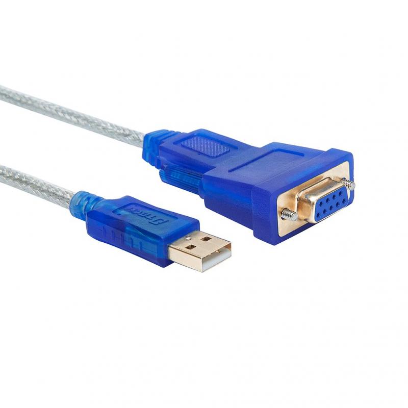 DTECH USBシリアルケーブル USB-RS232C 変換 USBtypeA to D-sub9ピン オス-メス 10/8/7/Mac等対応 (1.8m)