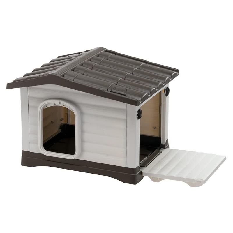 イタリアferplast社製 ドッグヴィラ 60 ハウス 犬小屋 屋外 屋内