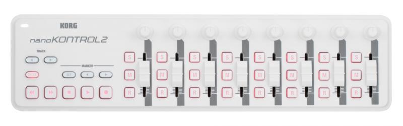 KORG 定番 USB MIDI nano2 音楽制作 DTM コンパクト設計で持ち運びに最適 すぐに始められるソフトウェア込み (ホワイト, コントローラー)