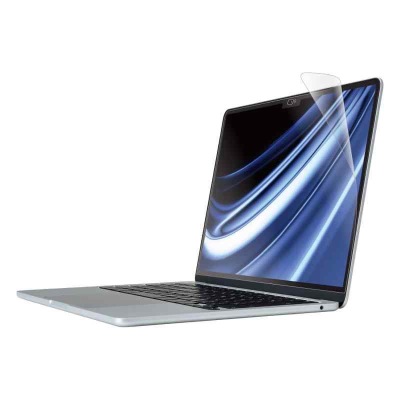 エレコム 液晶保護フィルム MacBook Air 13.6インチ 2022年 M2チップ搭載モデル用 ブルーライトカット 反射防止 スムース 指紋防止 抗菌