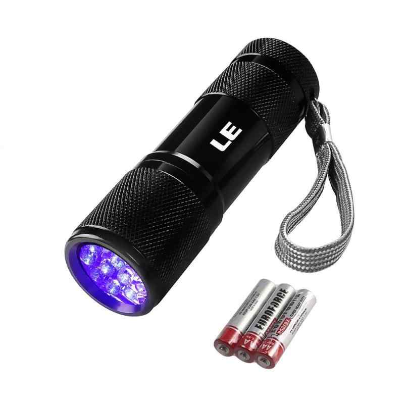 Lepro ブラックライト led uvライト 紫外線ライト UVライト レジン用 化ライト 紫外線 ライト IPX4防水 アルミ製 高耐久 ハンディ ブラッ