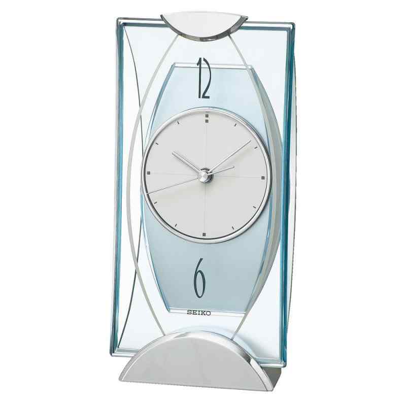 セイコークロック(Seiko Clock) セイコー クロック 置き アナログ 銀色 メタリック BZ334S