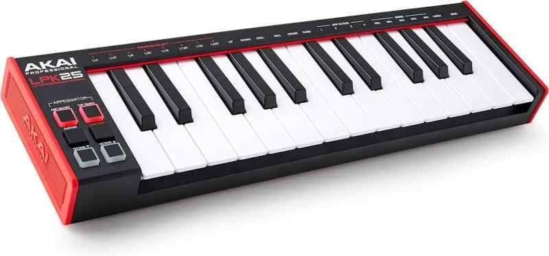 Akai Professional(アカイプロ) USB MIDIキーボードコントローラー 25鍵のキーベッドとアルペジエーター搭載 音楽制作ソフトウェア付属 M